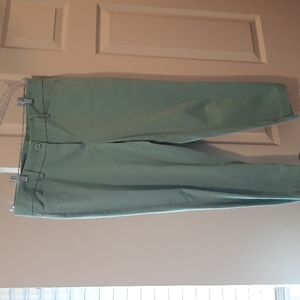 Loft outlet original crop sage green size 10